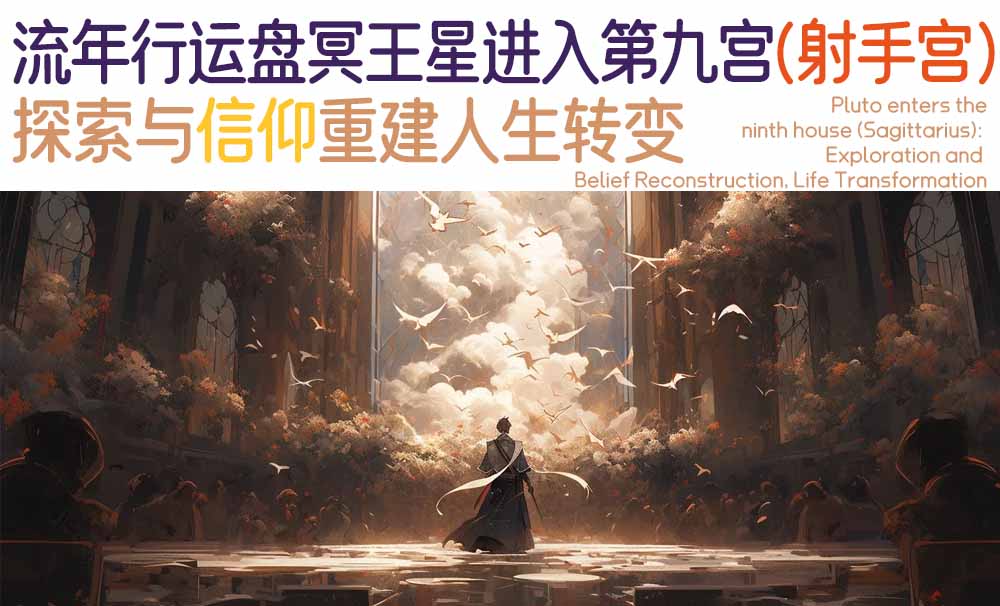 流年行运盘冥王星进入第九宫（射手宫）：探索与信仰重建人生转变