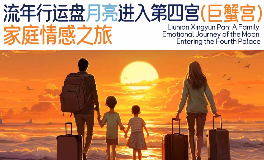 流年行运盘：月亮进入第四宫的家庭情感之旅