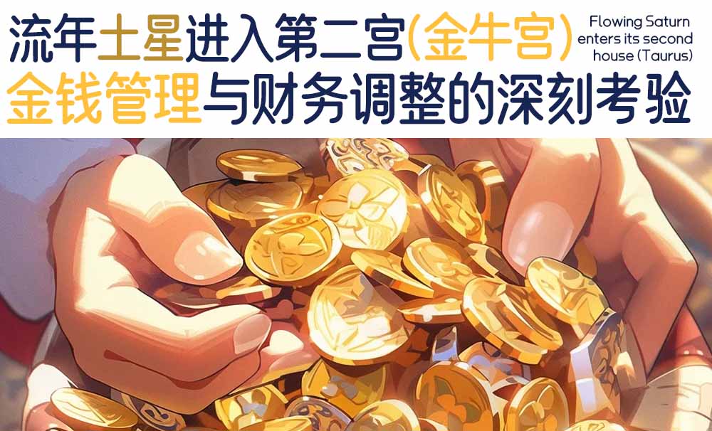 流年土星进入第二宫（金牛宫）：金钱管理与财务调整的深刻考验