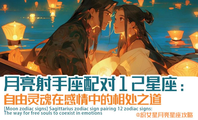 【月亮星座】月射手座星座配对12星座：自由灵魂在感情中的相处之道
