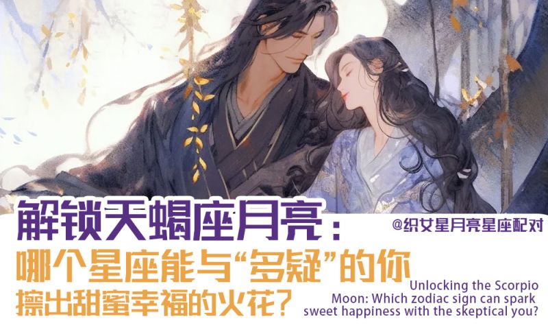 解锁天蝎座月亮：哪个星座能与“多疑”的你擦出甜蜜幸福的火花？