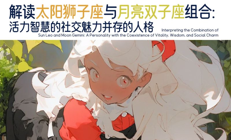 解读太阳狮子座与月亮双子座组合：活力智慧的社交魅力并存的人格