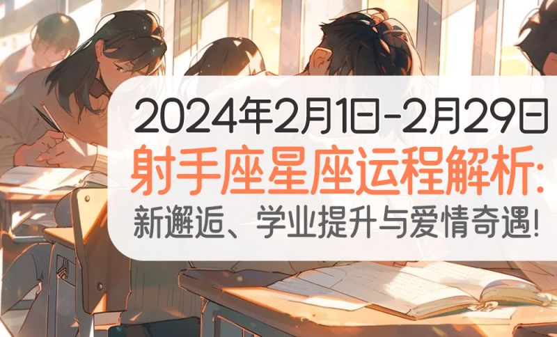 2024年2月射手座星座运程解析：新邂逅、学业提升与爱情奇遇！