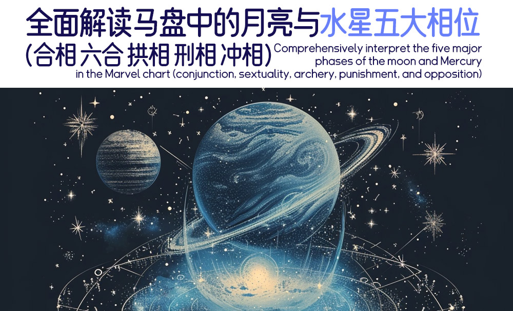 全面解读马盘中的月亮与水星五大相位（合相，六合，拱相，刑相，冲相）