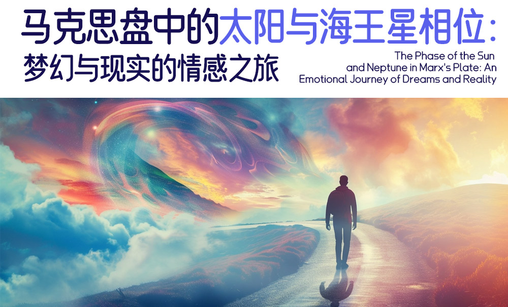 马克思盘中的太阳与海王星相位：梦幻与现实的情感之旅