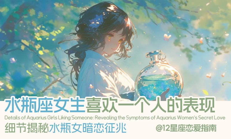 水瓶座女生喜欢一个人的表现 | 细节揭秘水瓶女暗恋征兆