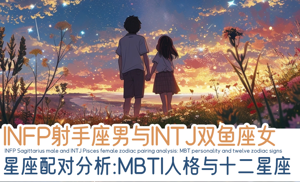 INFP射手座男与INTJ双鱼座女星座配对分析：MBTI人格与十二星座