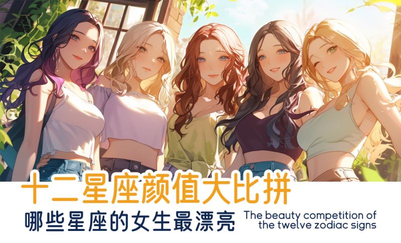 十二星座女生颜值比拼