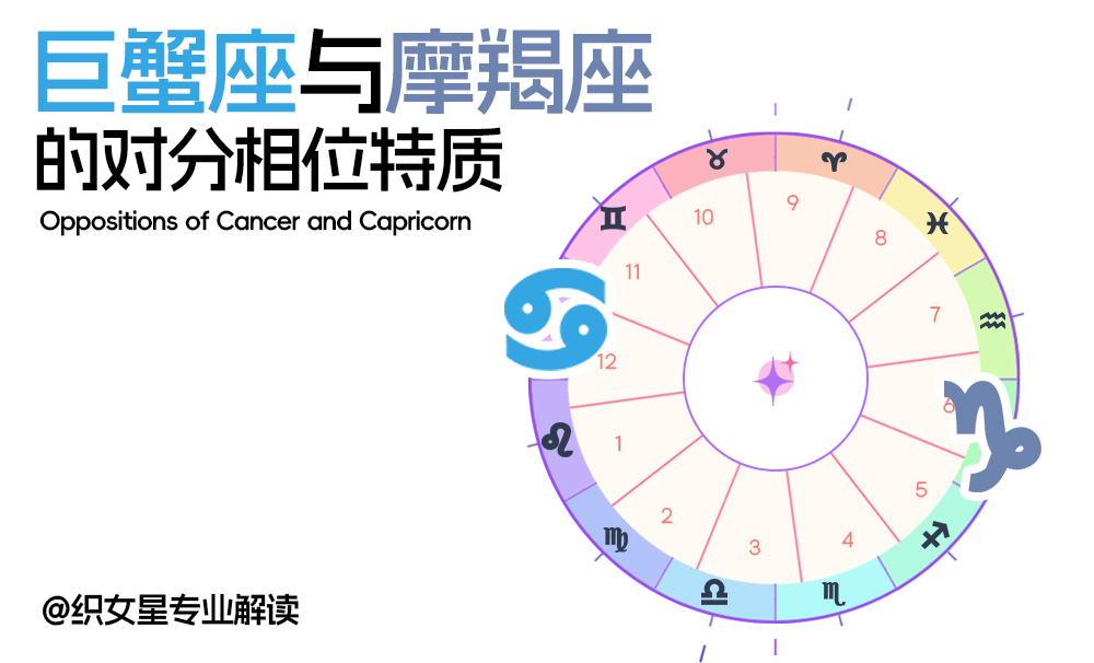 巨蟹座与摩羯座的对分相位|特质、优缺点