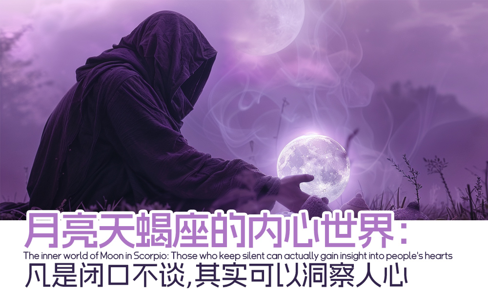 月亮天蝎座的内心世界：凡是闭口不谈，其实可以洞察人心