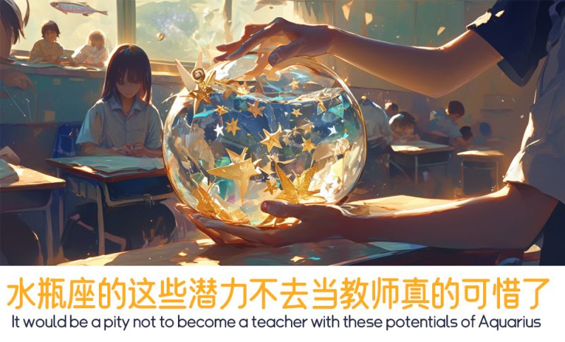 水瓶座的这些潜力不去当教师真的可惜了