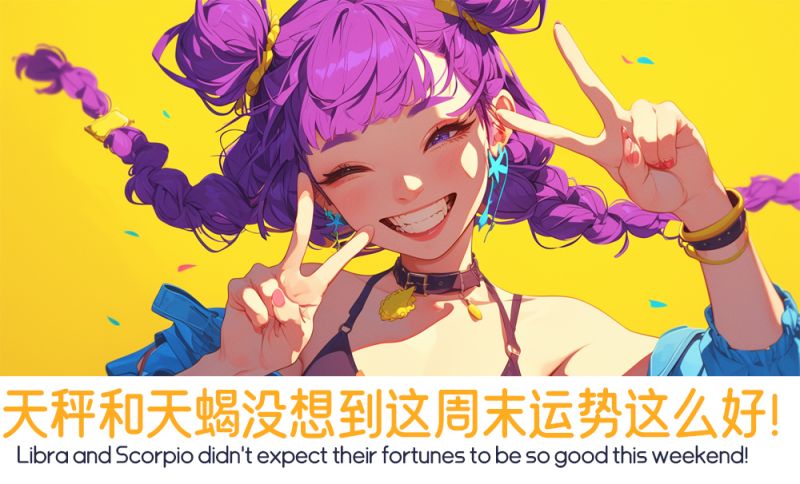 天秤和天蝎没想到这周末运势这么好！