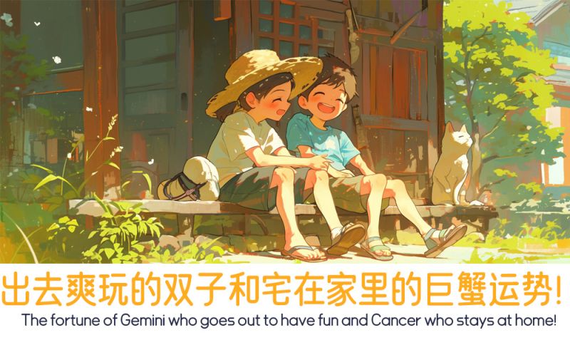 出去爽玩的双子和宅在家里的巨蟹运势！