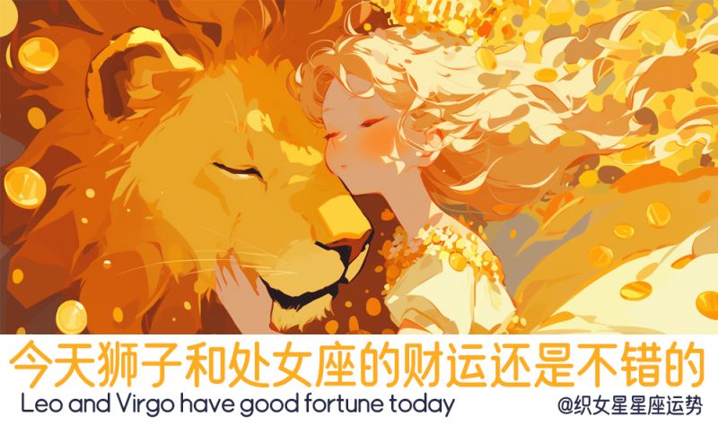 今天狮子和处女座的财运还是不错的
