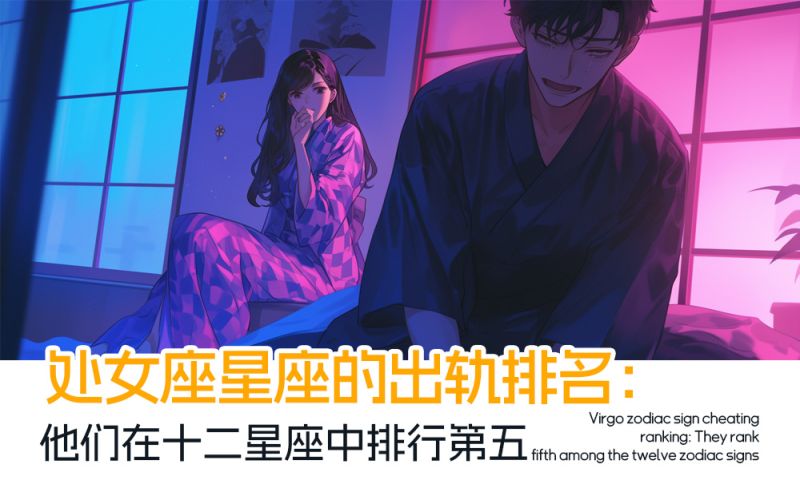 处女座星座的出轨排名：他们在十二星座中排行第五