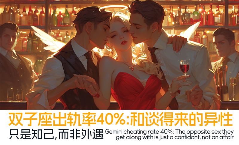 双子座出轨率40%：和谈得来的异性只是知己，而非外遇