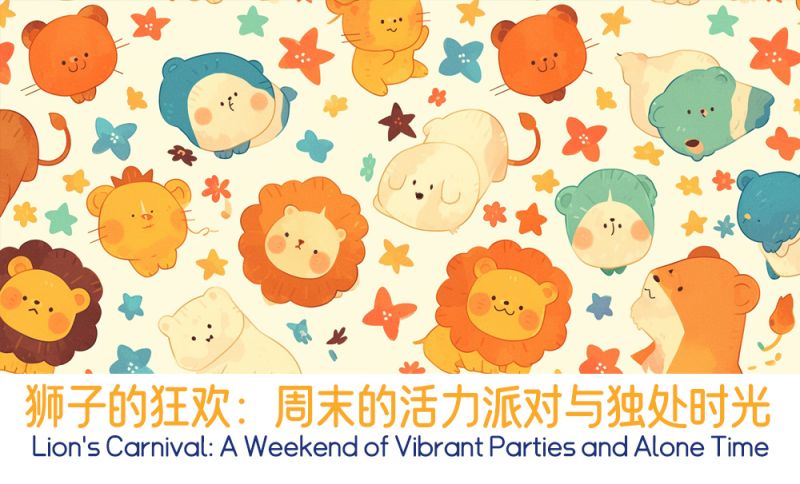 狮子的狂欢：周末的活力派对与独处时光