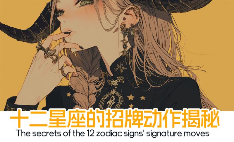 十二星座的招牌动作揭秘_星座行为习惯