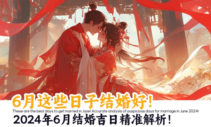 6月这些日子结婚好！2024年6月结婚吉日精准解析！