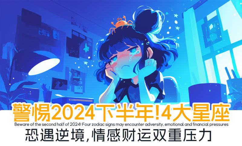 警惕2024下半年！4大星座恐遇逆境，情感财运双重压力