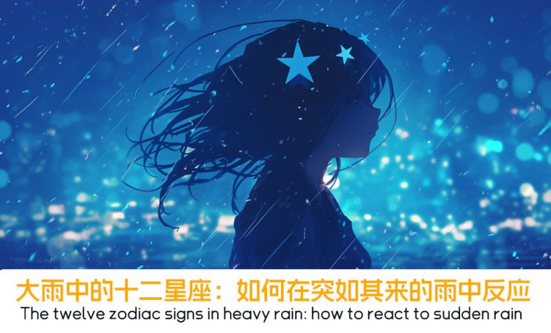 大雨中的十二星座：如何在突如其来的雨中反应