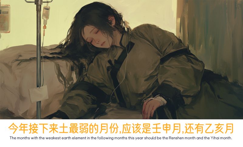 今年接下来土最弱的月份，应该是壬申月，还有乙亥月。