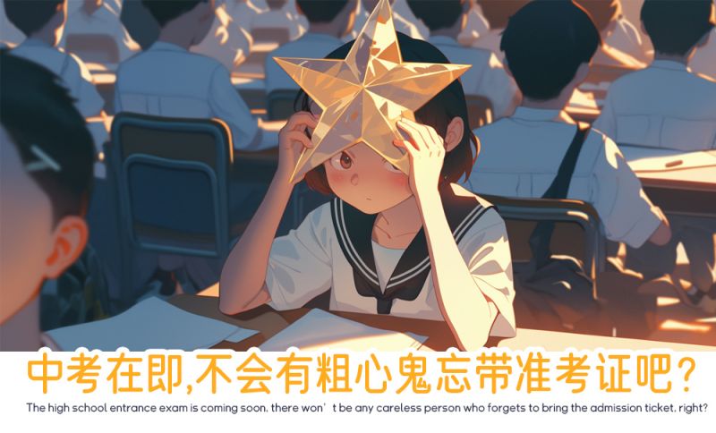 中考在即，不会有粗心鬼忘带准考证吧？
