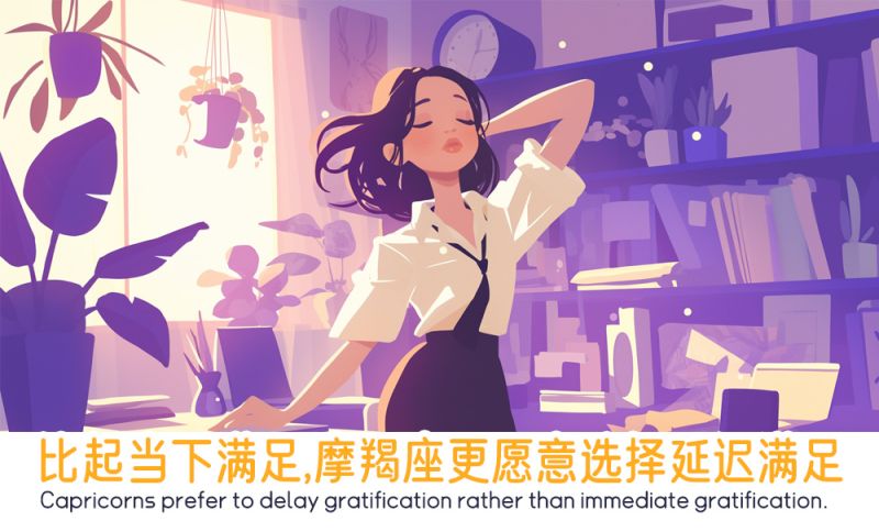 比起当下满足，摩羯座更愿意选择延迟满足