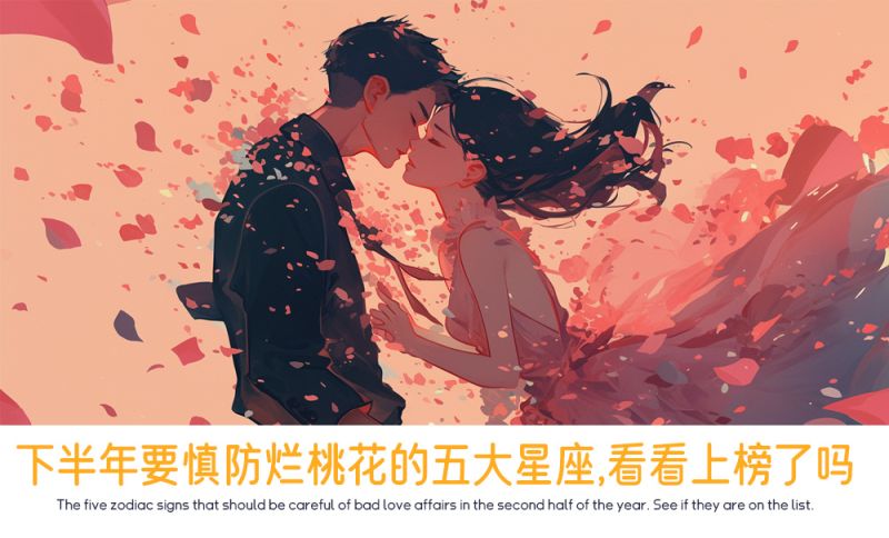下半年要慎防烂桃花的五大星座，看看上榜了吗