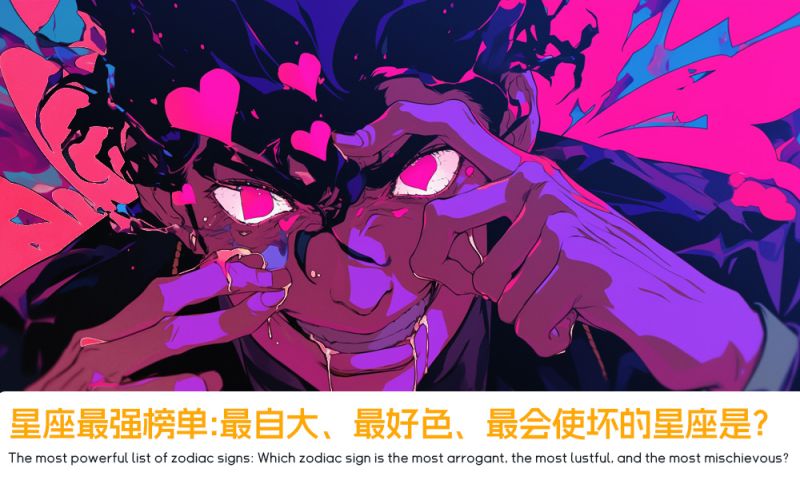 星座最强榜单：最自大、最好色、最会使坏的星座是？