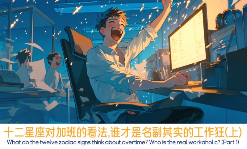 加班中的星座男