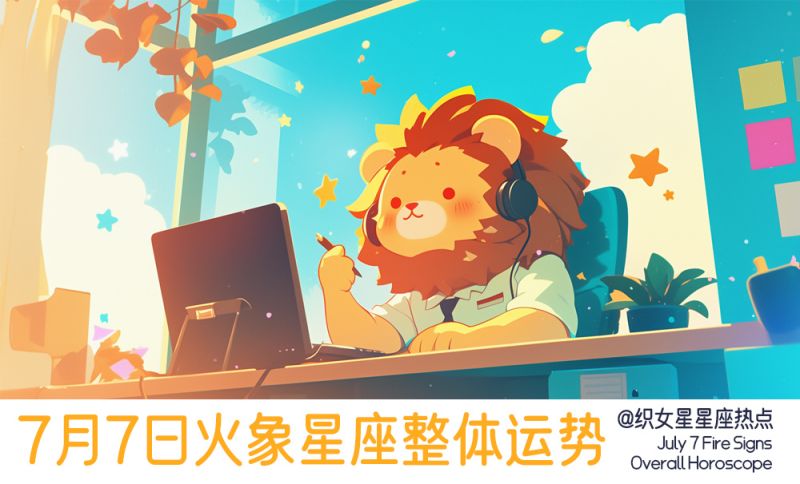 七月七日火象星座健康运势，综合运势，财富运势