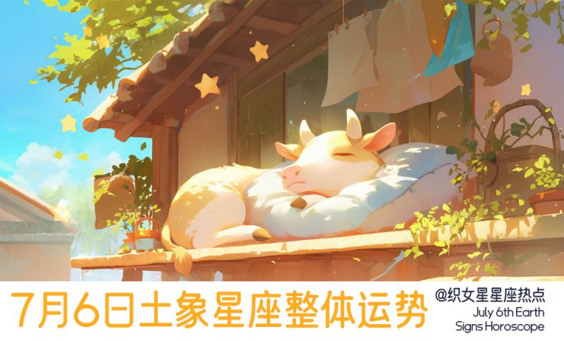 7月6日周六土象星座整体运势，综合运势，健康运势