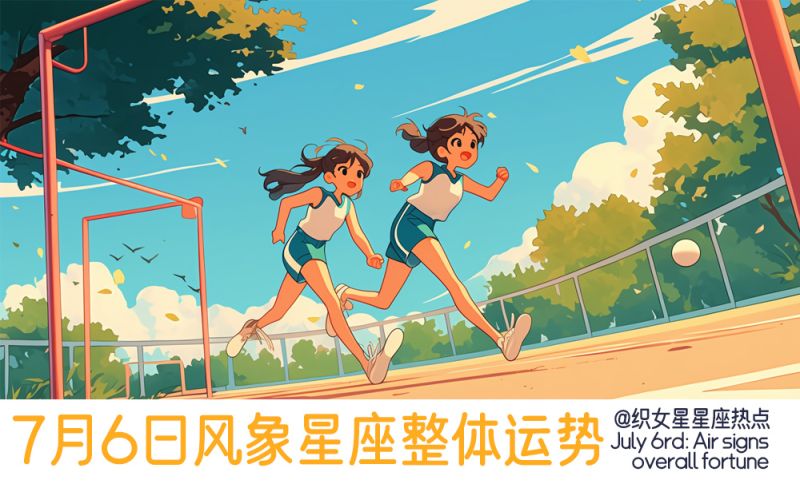 7月6日风象星座整体运势，综合运势，健康运势
