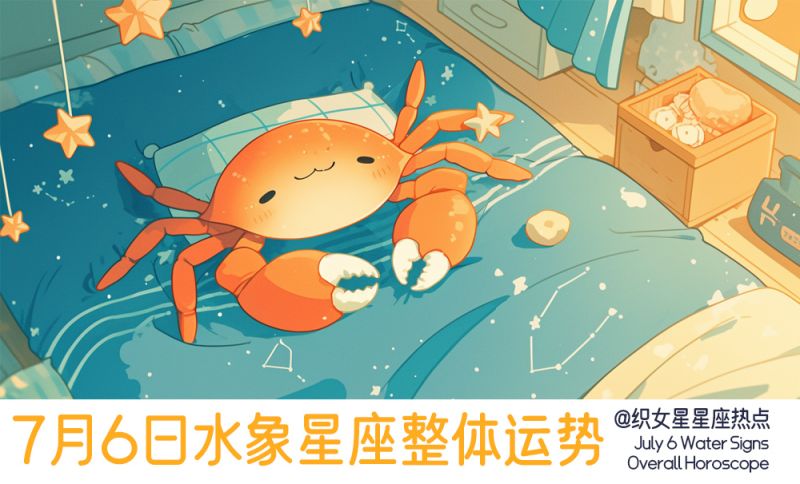 7月6日周六水象星座整体运势，健康运势，综合运势