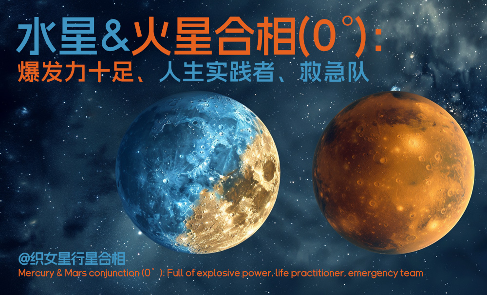 水星与火星的合相（0°）：无畏行动派与智勇兼备者