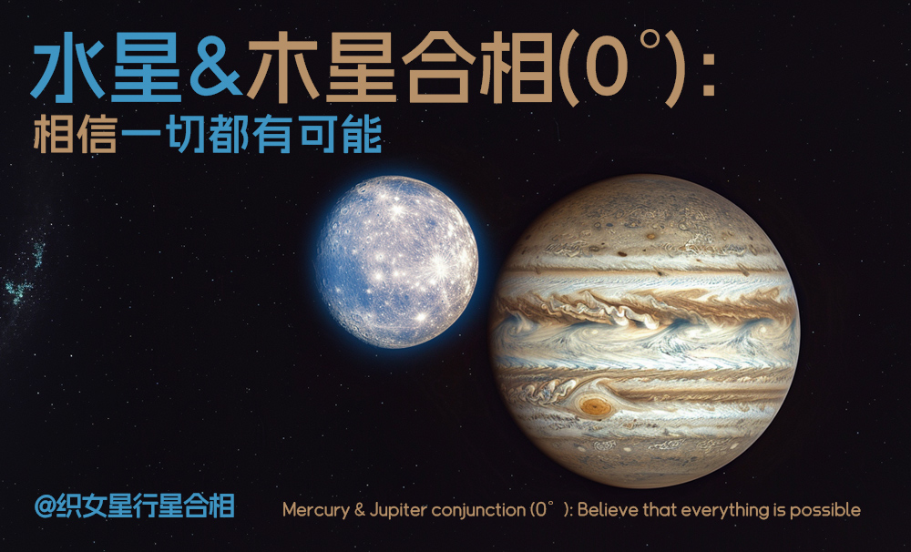 星象学中的智慧与乐观：水星和木星的合相(0°)解析