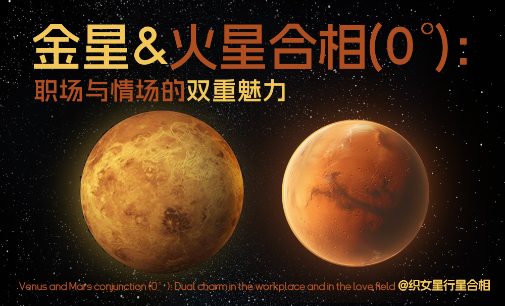 相位全集|金星与火星合相(0°)：职场与情场的双重魅力