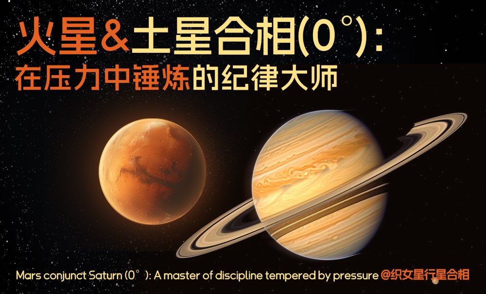 火星与土星合相(0°)：在压力中锤炼的纪律大师