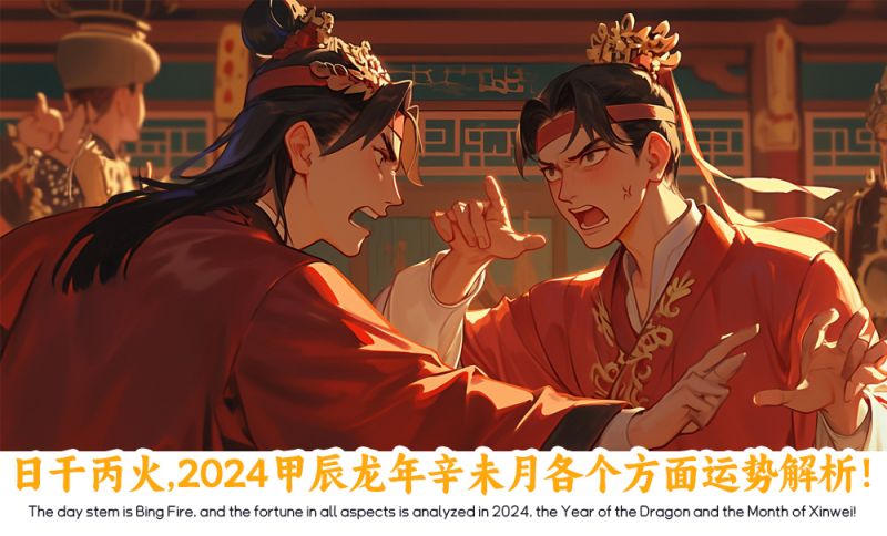 进入2024年甲辰龙年的辛未月，日干丙火的朋友有压力和竞争