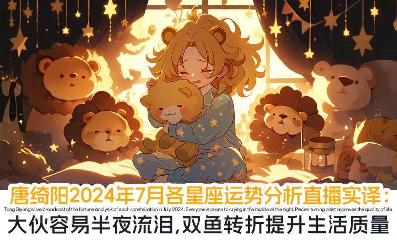 唐绮阳2024年7月各星座运势