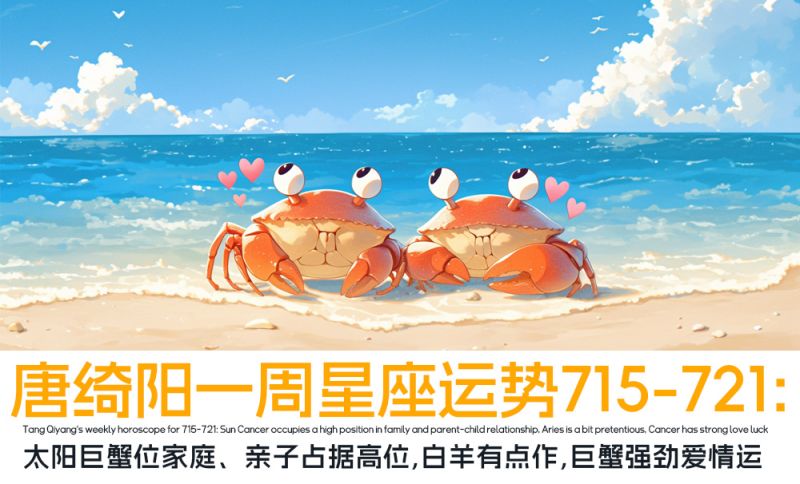 唐绮阳一周星座运势7/15-7/21