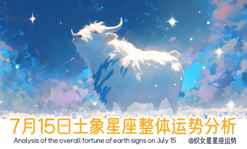 7月15日土象星座整体运势分析，包含事业运势