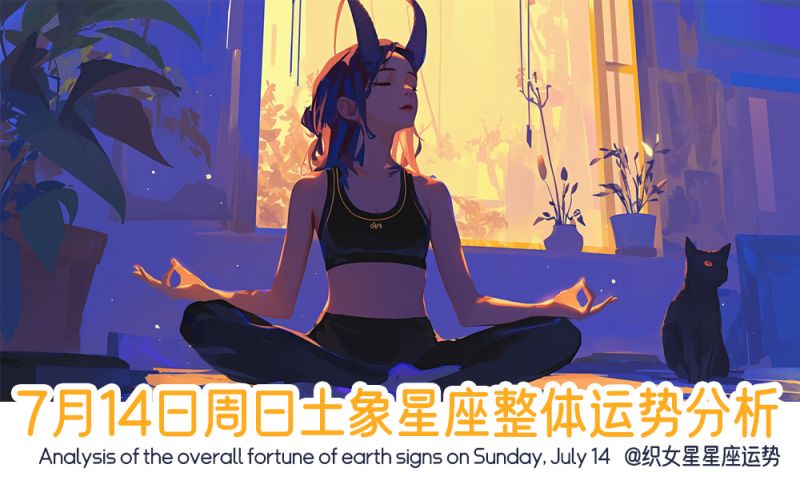 7月14日周日土象星座整体运势分析，包含事业运势，综合运势