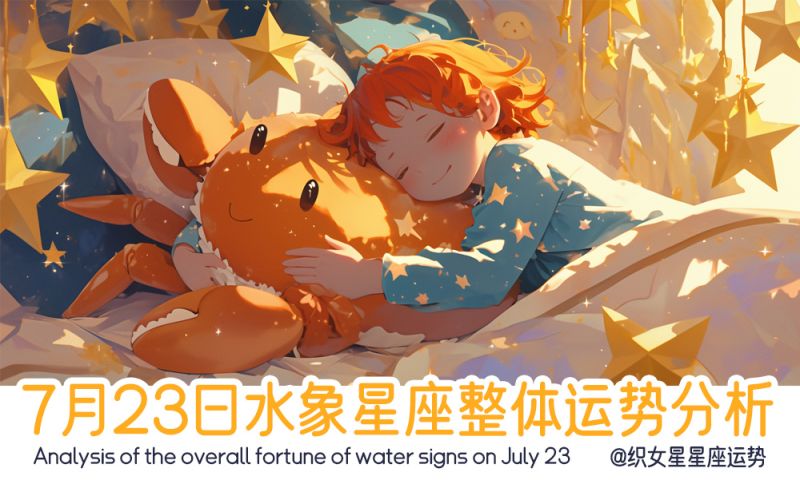 7月23日水象星座整体运势分析，包含财富运势