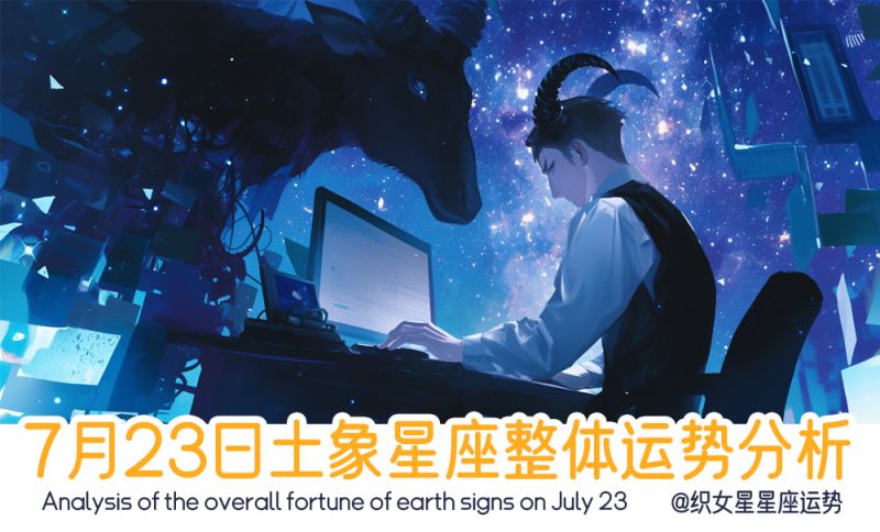 7月23日土象星座整体运势分析,包含了事业财富运势