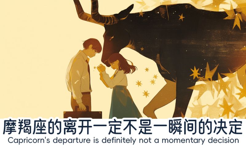 摩羯座的离开总是有征兆的