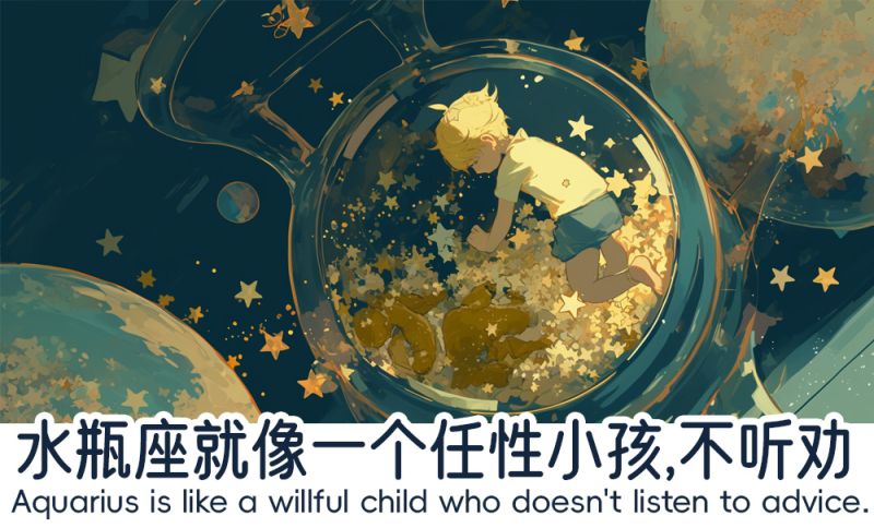 水瓶座就像一个叛逆期的少年