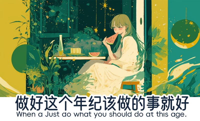 做好这个年纪该做的事