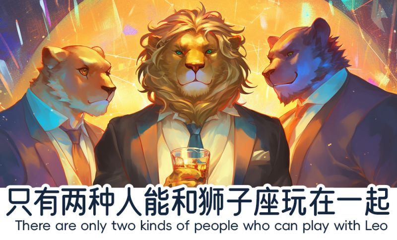 只有两种人能和狮子座玩在一起